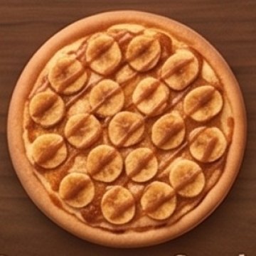 Pizza Banana com canela